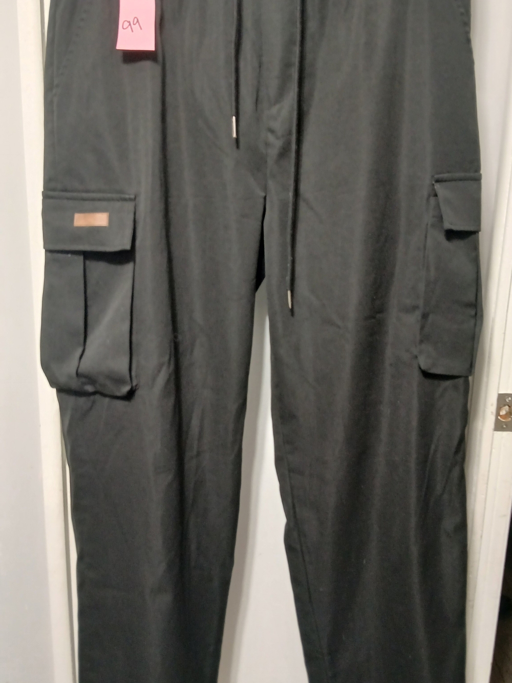 Black Men's Cargo Pants with Utility Pockets